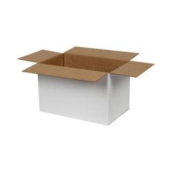 28x18x18 cm Tek Oluklu Beyaz Koli