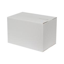 28x18x18 cm Tek Oluklu Beyaz Koli