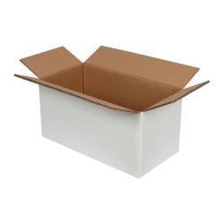 40x20x20 cm Çift Oluklu Beyaz Koli