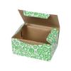 15,5x11x7,5 cm Kutu Yeşil Alış Veriş Desenli