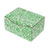 15,5x11x7,5 cm Kutu Yeşil Alış Veriş Desenli