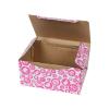 15,5x11x7,5 cm Kutu Pembe Alış Veriş Desenli