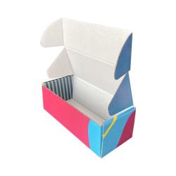 18x7,5x6 cm Kutu Mavi Lacivert Pembe Ofset Baskı