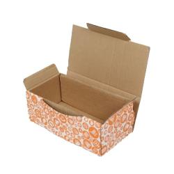 22,5x12x8 cm Kutu Turuncu Desenli