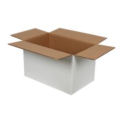 40x25x25 cm Çift Oluklu Beyaz Koli