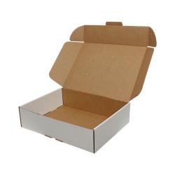 40x30x10 cm Hazır Kilitli Kutu Beyaz