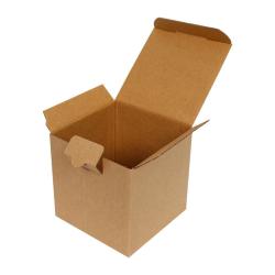 10,5x10,5x8 cm Kraft Karton Kutu Tek Oluklu