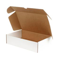 35,5x35,5x10 cm Beyaz Karton Kutu Kilitli