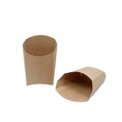 Orta Boy Kızarmış Patates Kutusu 76x31x130 mm Kraft Karton Baskısız 1000 Adet